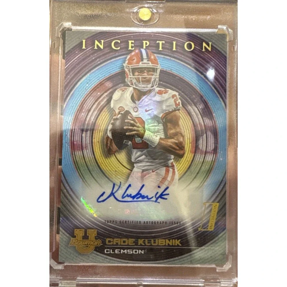 Cade Klubnik 1st 2022-23 Bowman Inception University Auto #BIA-CK Clemson